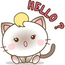 Suki, the girly siamese kitten 2 sticker #6668934
