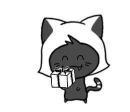 Monochrome Kitten sticker #6669771