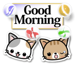 Japanese Style Cat Sticker ( English ) sticker #6669777