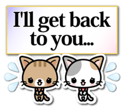 Japanese Style Cat Sticker ( English ) sticker #6669779