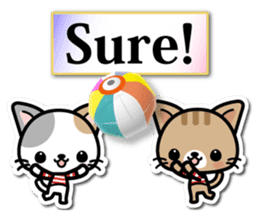 Japanese Style Cat Sticker ( English ) sticker #6669786