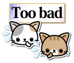 Japanese Style Cat Sticker ( English ) sticker #6669789