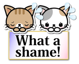 Japanese Style Cat Sticker ( English ) sticker #6669790