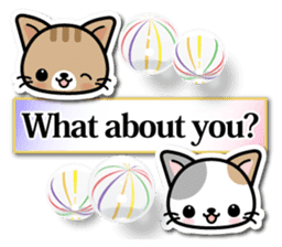 Japanese Style Cat Sticker ( English ) sticker #6669793