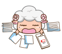 Sheepo Office man sticker #6670799