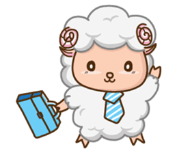 Sheepo Office man sticker #6670805