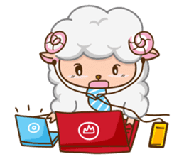 Sheepo Office man sticker #6670810