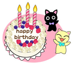 Lei Cat 'Japanese Season's holiday sticker #6670896