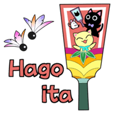 Lei Cat 'Japanese Season's holiday sticker #6670899