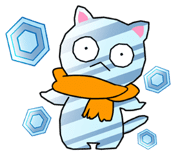 Lei Cat 'Japanese Season's holiday sticker #6670902