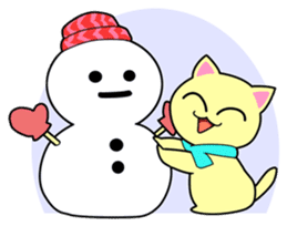 Lei Cat 'Japanese Season's holiday sticker #6670903