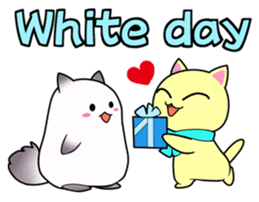 Lei Cat 'Japanese Season's holiday sticker #6670907