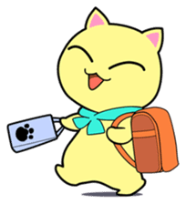 Lei Cat 'Japanese Season's holiday sticker #6670909