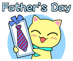 Lei Cat 'Japanese Season's holiday sticker #6670915