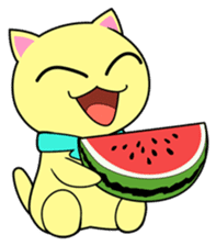 Lei Cat 'Japanese Season's holiday sticker #6670919