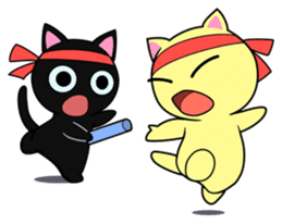 Lei Cat 'Japanese Season's holiday sticker #6670924