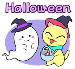 Lei Cat 'Japanese Season's holiday sticker #6670927