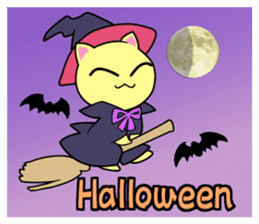 Lei Cat 'Japanese Season's holiday sticker #6670928