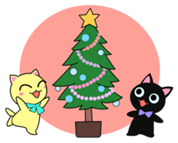 Lei Cat 'Japanese Season's holiday sticker #6670934
