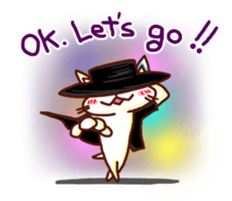 the pad of cat @ dance sticker #6671718