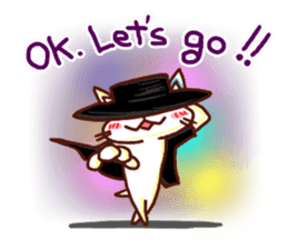 the pad of cat @ dance sticker #6671718