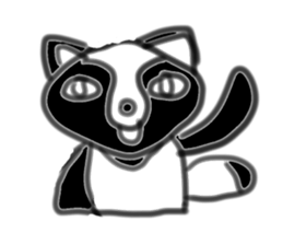 Ugly raccoon dog sticker #6672224