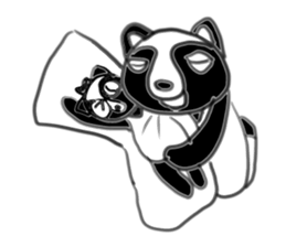 Ugly raccoon dog sticker #6672252