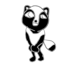 Ugly raccoon dog sticker #6672256