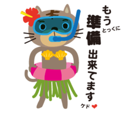 aloha cat sticker #6673303