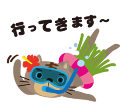 aloha cat sticker #6673305