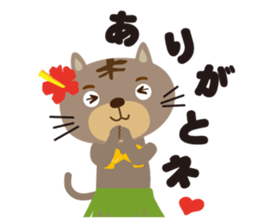 aloha cat sticker #6673320