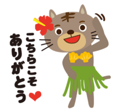 aloha cat sticker #6673321