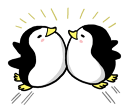 Sticker of the cute penguin sticker #6674043
