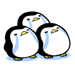 Sticker of the cute penguin sticker #6674049