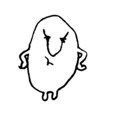 hand drawing human of "hi" sticker #6674465