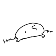 hand drawing human of "hi" sticker #6674470