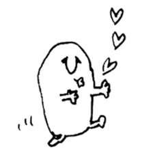 hand drawing human of "hi" sticker #6674471