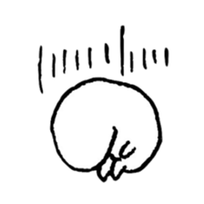 hand drawing human of "hi" sticker #6674472