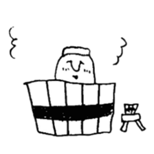 hand drawing human of "hi" sticker #6674475