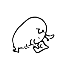 hand drawing human of "hi" sticker #6674476