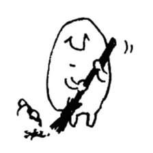 hand drawing human of "hi" sticker #6674477