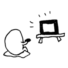 hand drawing human of "hi" sticker #6674480