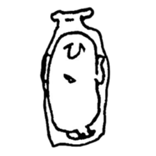 hand drawing human of "hi" sticker #6674481