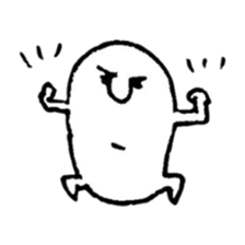 hand drawing human of "hi" sticker #6674482