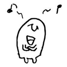 hand drawing human of "hi" sticker #6674484