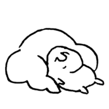 hand drawing human of "hi" sticker #6674486