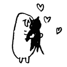 hand drawing human of "hi" sticker #6674487