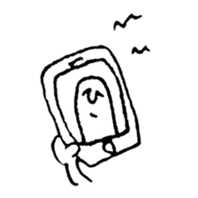 hand drawing human of "hi" sticker #6674489