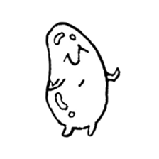 hand drawing human of "hi" sticker #6674493