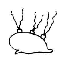 hand drawing human of "hi" sticker #6674494